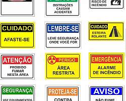 Comércio de placas de sinalização