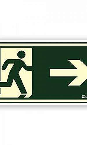 Placa de rota de fuga fotoluminescente Placa de rota de fuga fotoluminescente