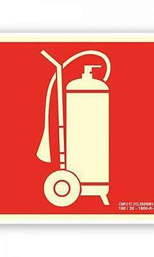 Placa de sinalização extintor Placa de sinalização extintor