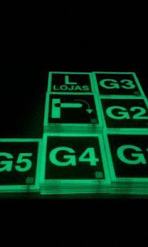 placa de sinalização fotoluminescente placa de sinalização fotoluminescente