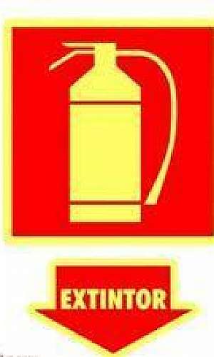 Placa de sinalização incêndio Placa de sinalização incêndio