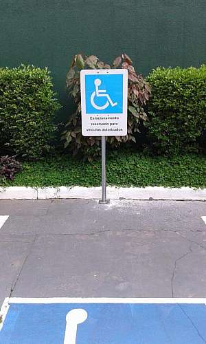 Placa Deficiente Físico Estacionamento Placa Deficiente Físico Estacionamento