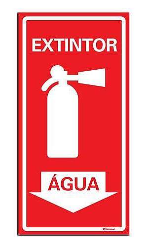 Placa extintor de água Placa extintor de água