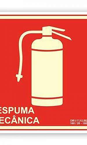 Placa fotoluminescente para extintor Placa fotoluminescente para extintor