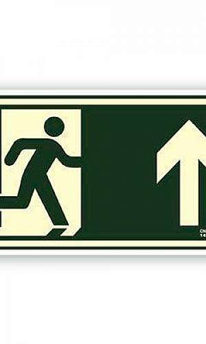 Placa fotoluminescente rota de fuga Placa fotoluminescente rota de fuga