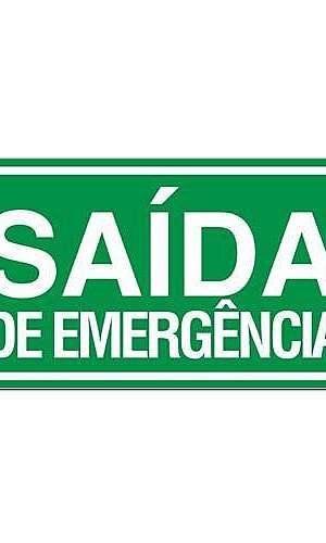 Placas de sinalização de saída de emergência Placas de sinalização de saída de emergência