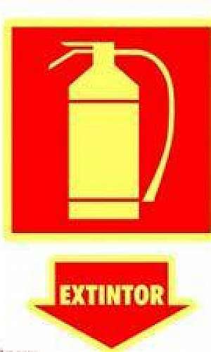 Placas de sinalização extintores Placas de sinalização extintores