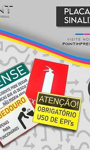 Placas de sinalização Placas de sinalização