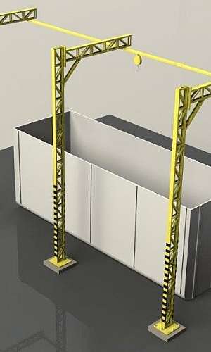 Sistema de linha de vida horizontal Sistema de linha de vida horizontal